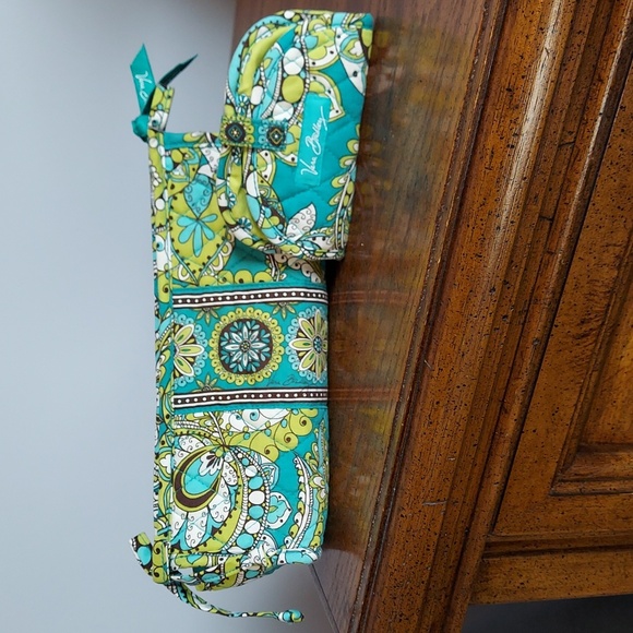 Vera Bradley Peacock Cosmetic Bag and Jewlery Pouch/Purse Set, Like New - Picture 1 of 11